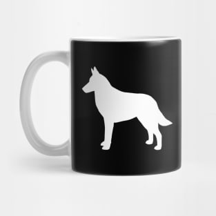 Belgian Malinois Dog Breed Silhouette Mug